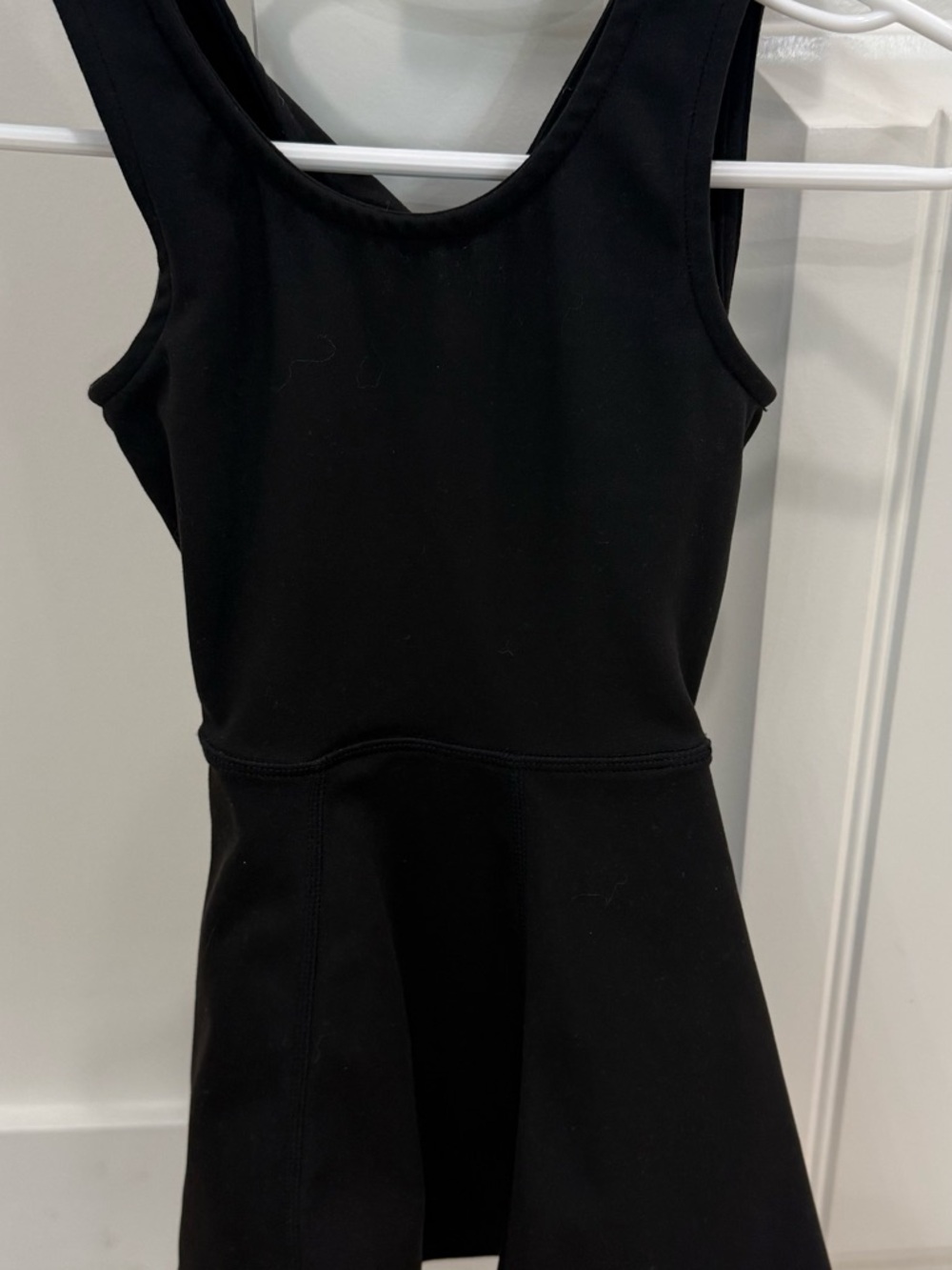 SweetHoney Black Sleeveless Skater Dress for Kids